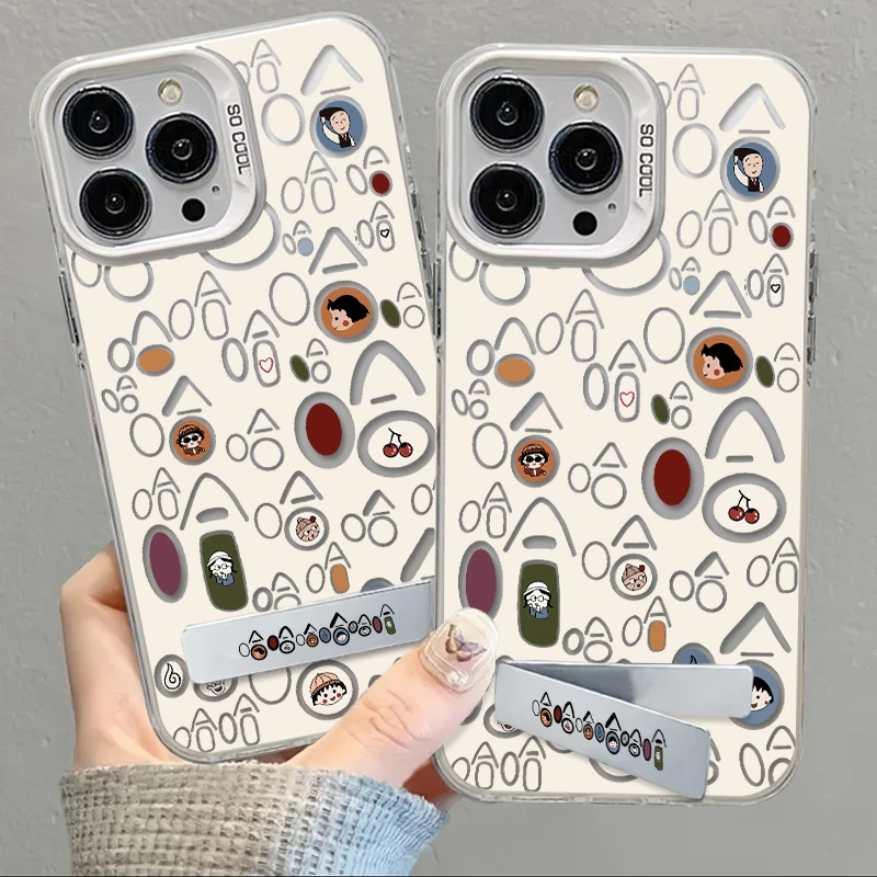 奥菲顿哈哈小丸子支架适用iphone15手机壳苹果14华为vivo小米oppo