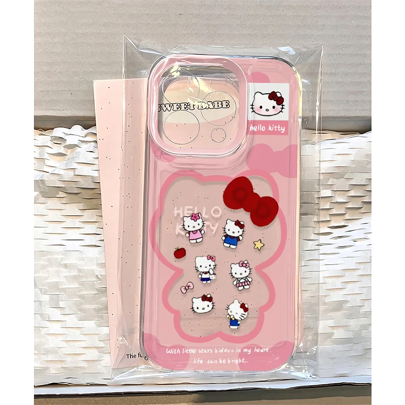 奥菲顿粉底镂空kt酱适用iPhone16/15pro手机壳华为vivo小米oppo套