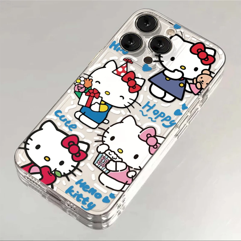 趣味凯蒂猫适用iphone15/13/14苹果12手机壳华为vivo小米oppo套