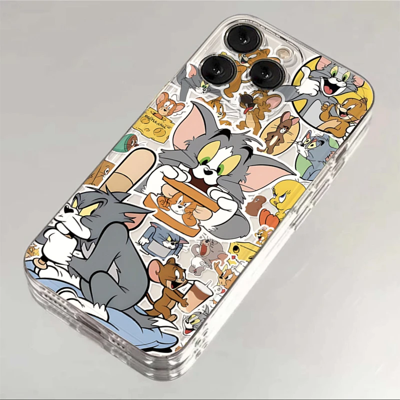 趣味猫和老鼠iphone15/13/14苹果12手机壳华为vivo小米oppo软套