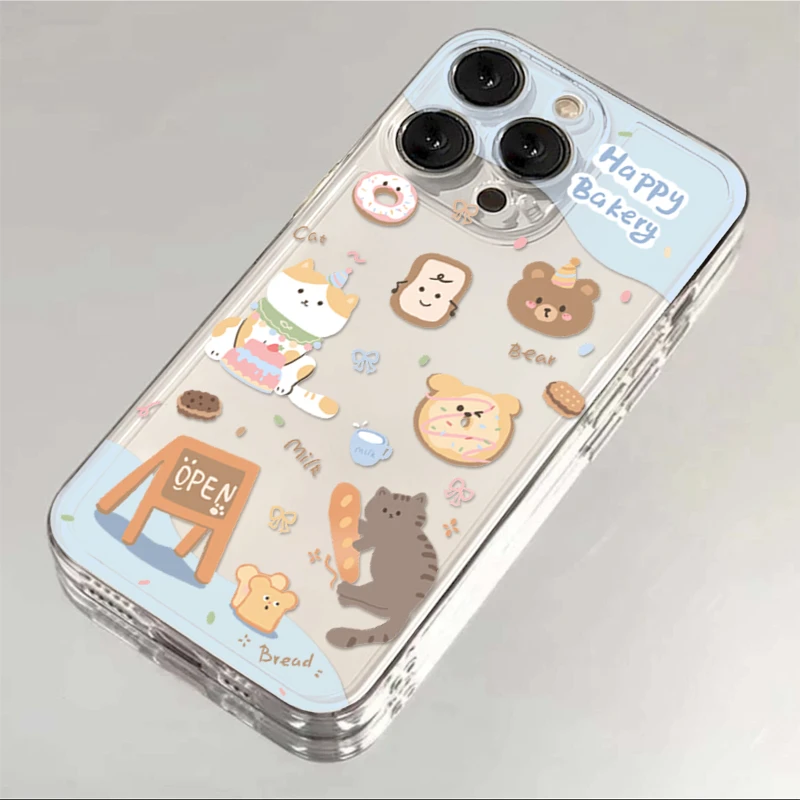 日系烘焙店适用iphone15/13/14苹果12手机壳华为vivo小米oppo软套