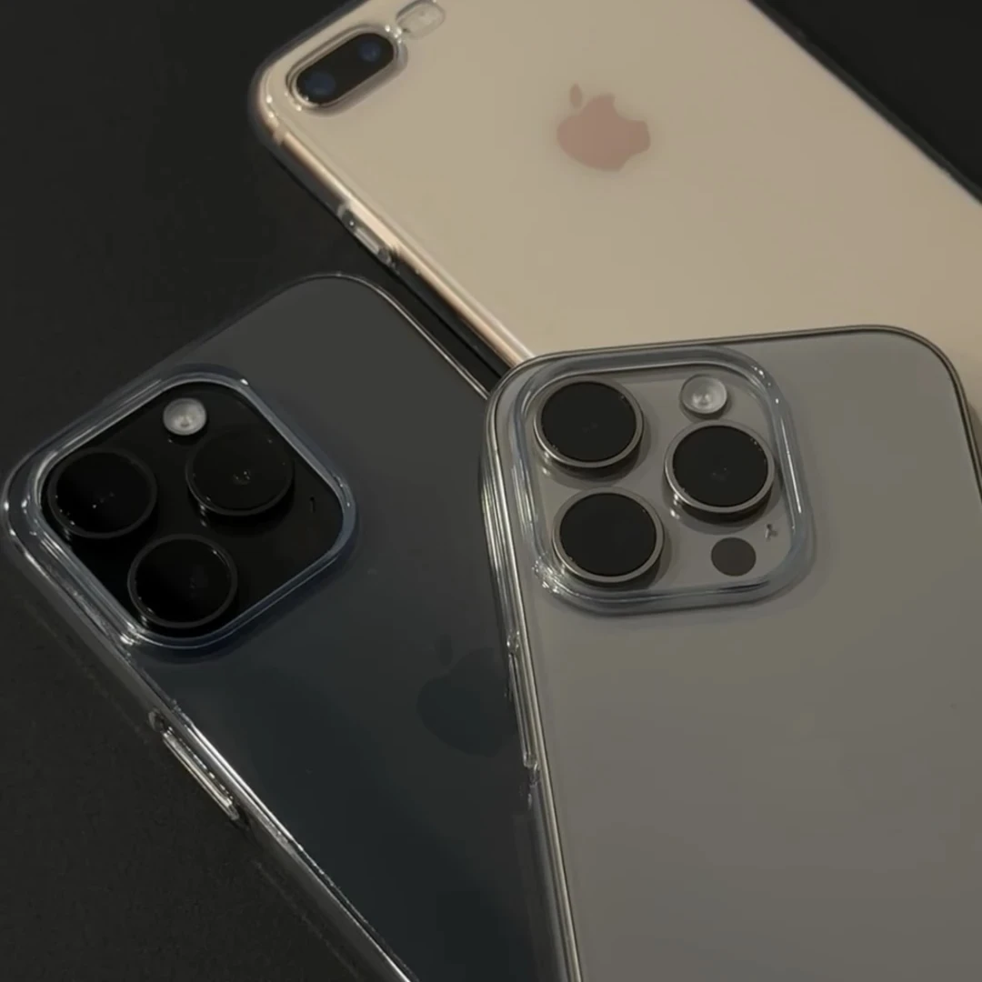 ins大孔透明耐脏苹果15promax手机壳iPhone14pro全包13/12/11软套