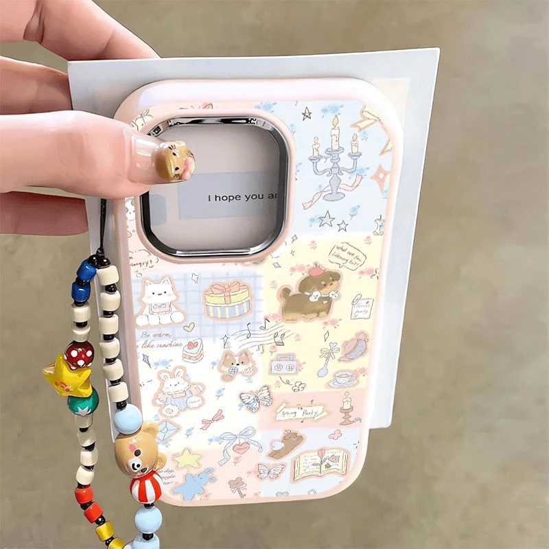 Lucky镂空蛋糕小狗适用iphone15手机壳苹果14华为vivo小米oppo套