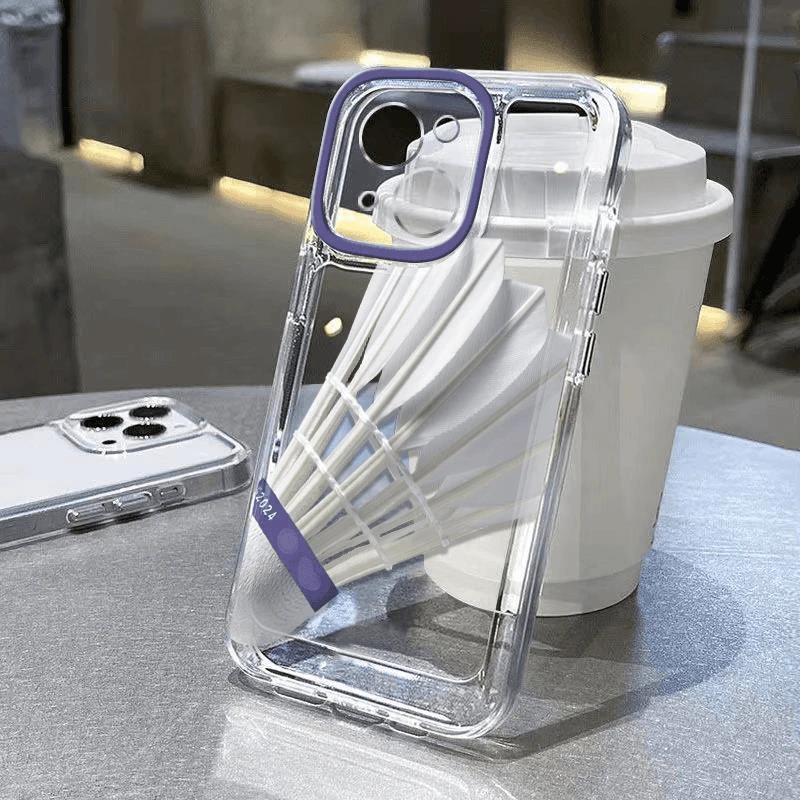 奥菲顿紫框羽毛球适用iPhone15/16/14手机软壳华为vivo小米oppo套