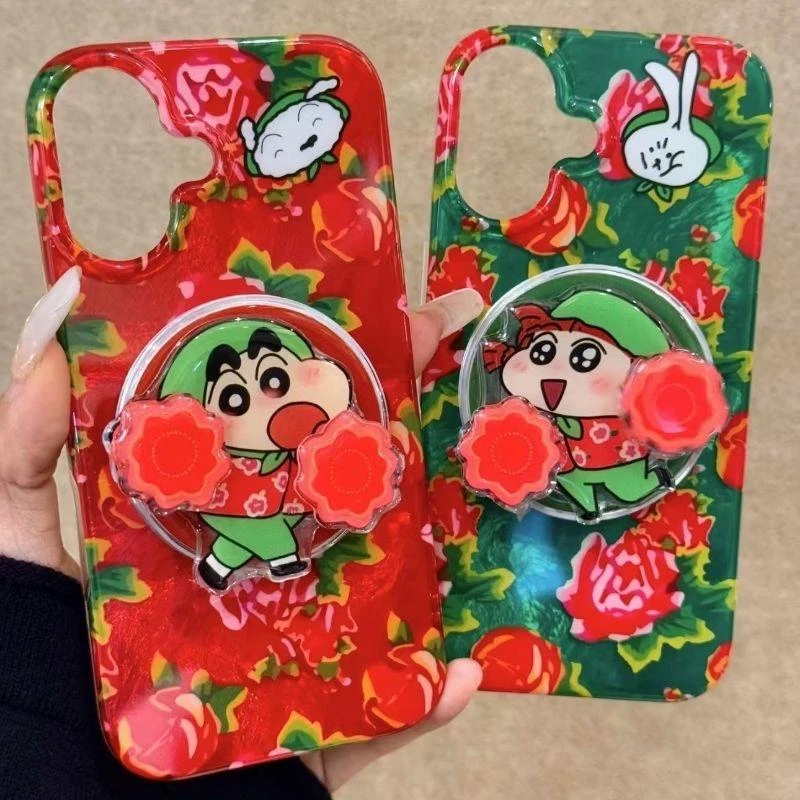 奥菲顿扭秧歌小新妮妮适用iPhone16冰川手机壳华为vivo小米oppo套