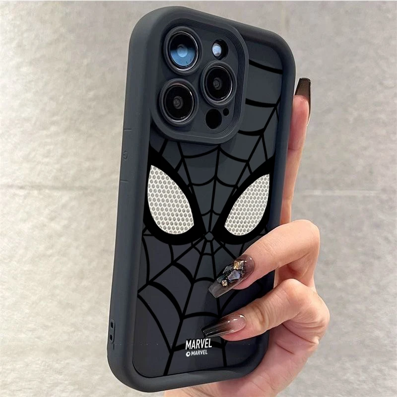 蜘蛛侠潮牌适用iPhone14promax手机壳苹果13/12磨砂11全包xr软套