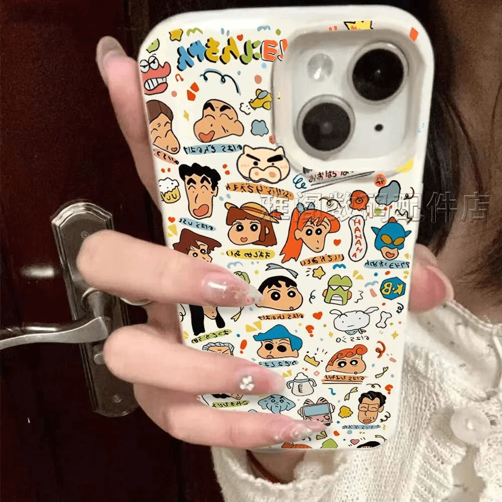 奥菲顿动漫小新合集适用iPhone15promax苹果手机壳14/13/12/11套