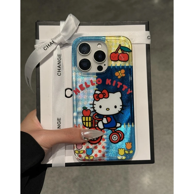 奥菲顿拼接牛仔骑车kt适用iPhone16/15pro冰川手机硬壳14苹果13套