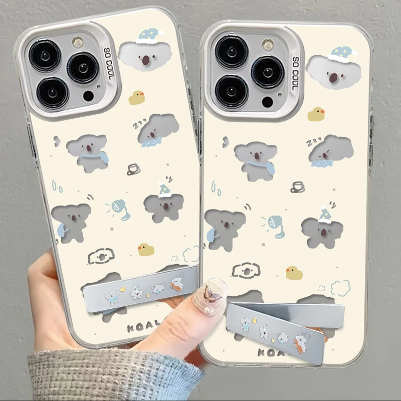 SMBLCE黄底忙绿考拉适用iphone15手机壳苹果14华为vivo小米oppo套