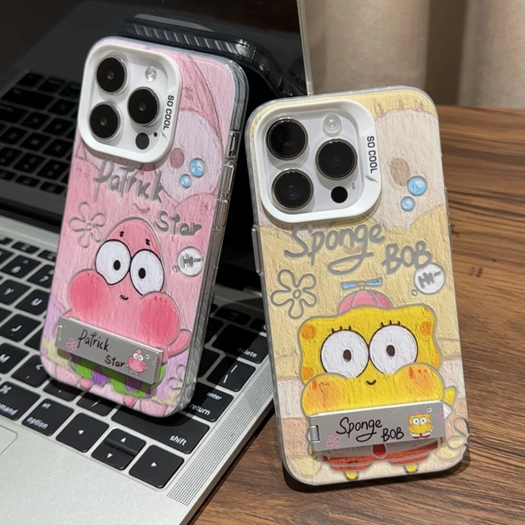 Lucky可爱海绵宝宝适用iphone15手机壳14苹果华为vivo小米oppo套