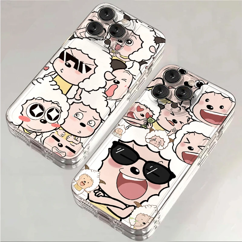 JIANGZI撇嘴懒羊羊适用iphone15/13苹果14手机壳华为vivo小米oppo