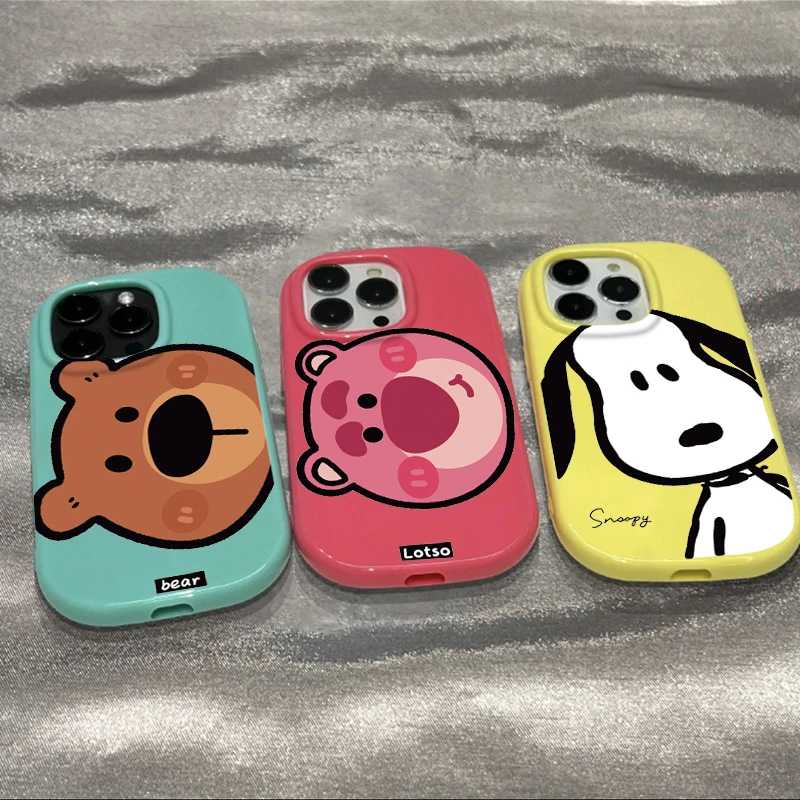 胖墩墩可爱动物头像iPhone15/14promax手机壳苹果13pro/12/11软套