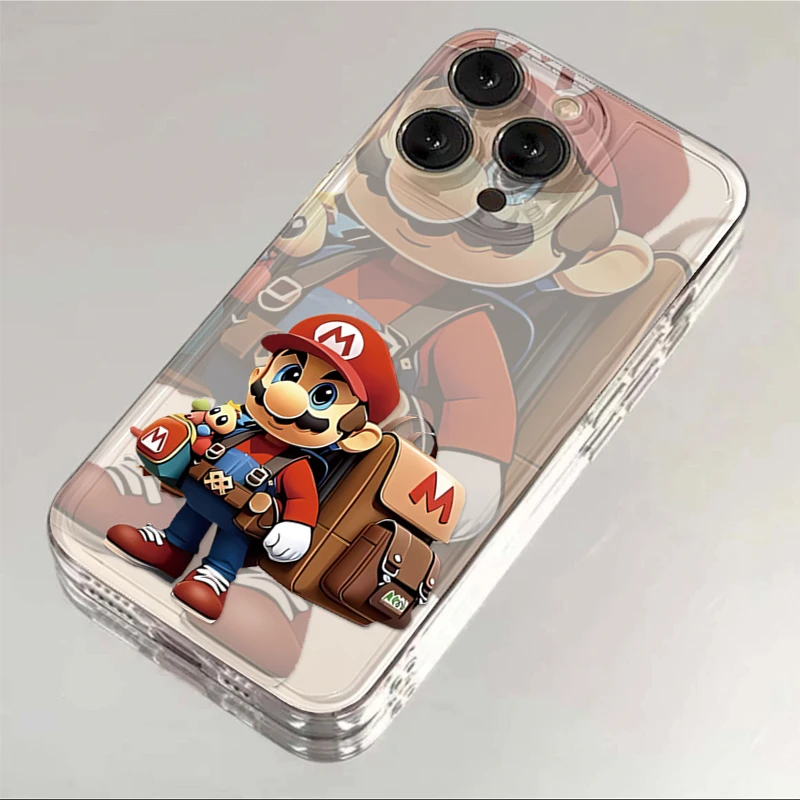 ins背包马里奥适用iphone15苹果14pro手机壳13华为vivo小米oppo套