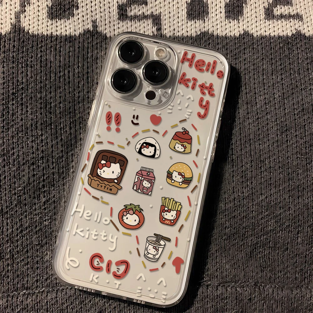 凯蒂食物合集苹果华为vivo小米oppo手机壳iphone15/13/14全包软套