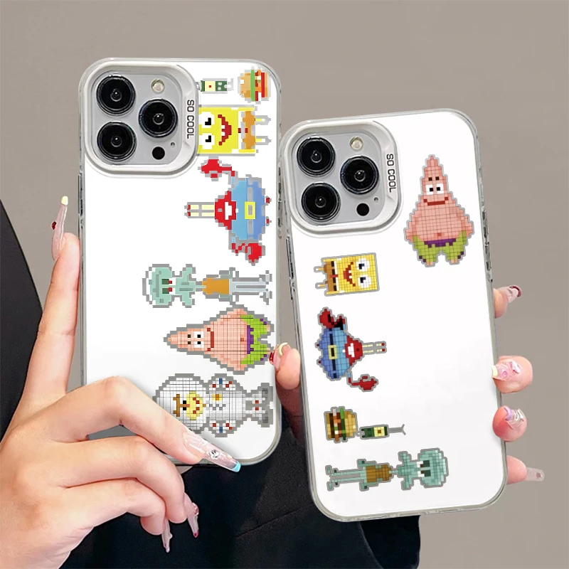 奥菲顿像素海绵伙伴适用iphone15/13苹果手机壳14华为viv小米oppo