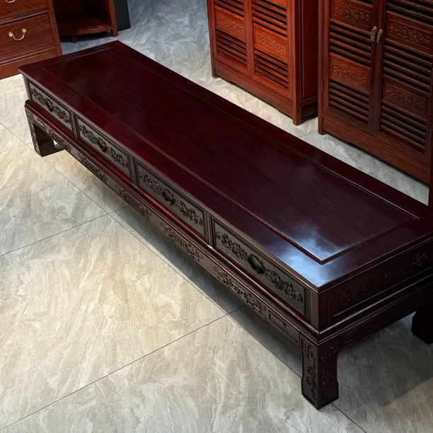 则言红木家具 黑酸枝电视柜2米 地柜