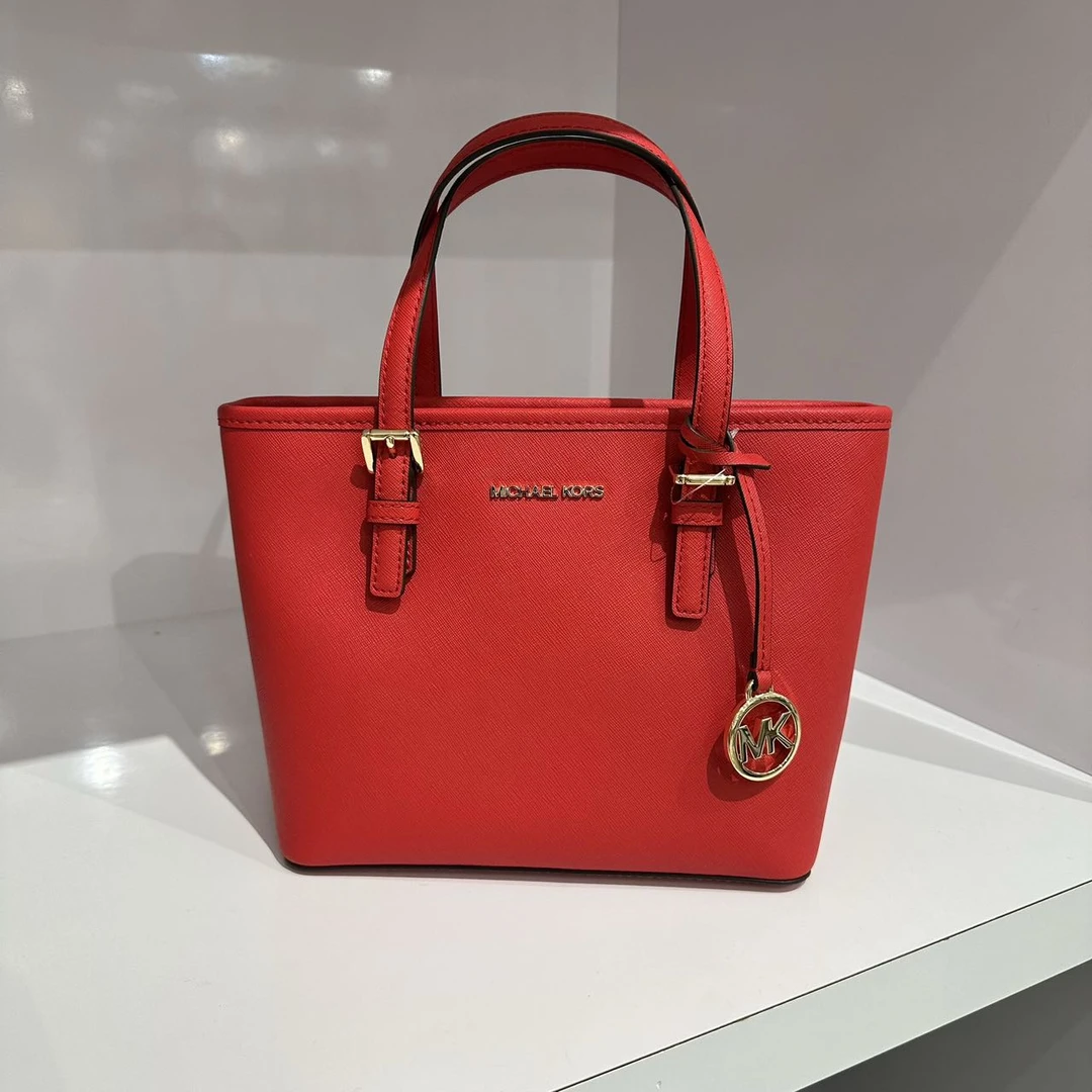 MICHAEL KORS/迈克高仕红色Jet Set菜篮子迷你小托特百搭女士时尚