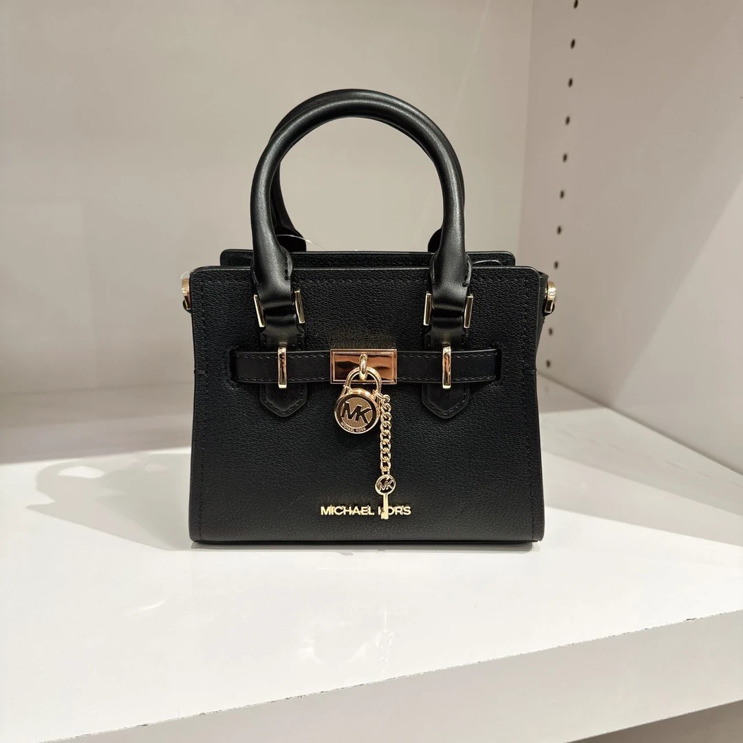 MICHAEL KORS/迈克高仕黑色迷你Hamilton锁头包手提单肩斜挎包