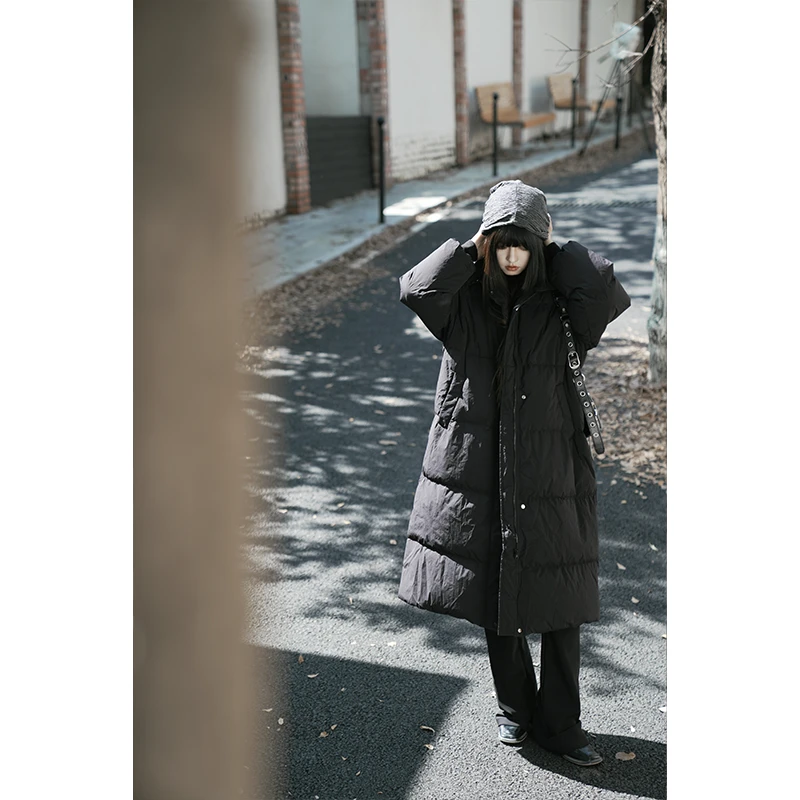呆毛DM.FACTORY【白昼】秋冬新款宽松立领长款羽绒服DMJ3199