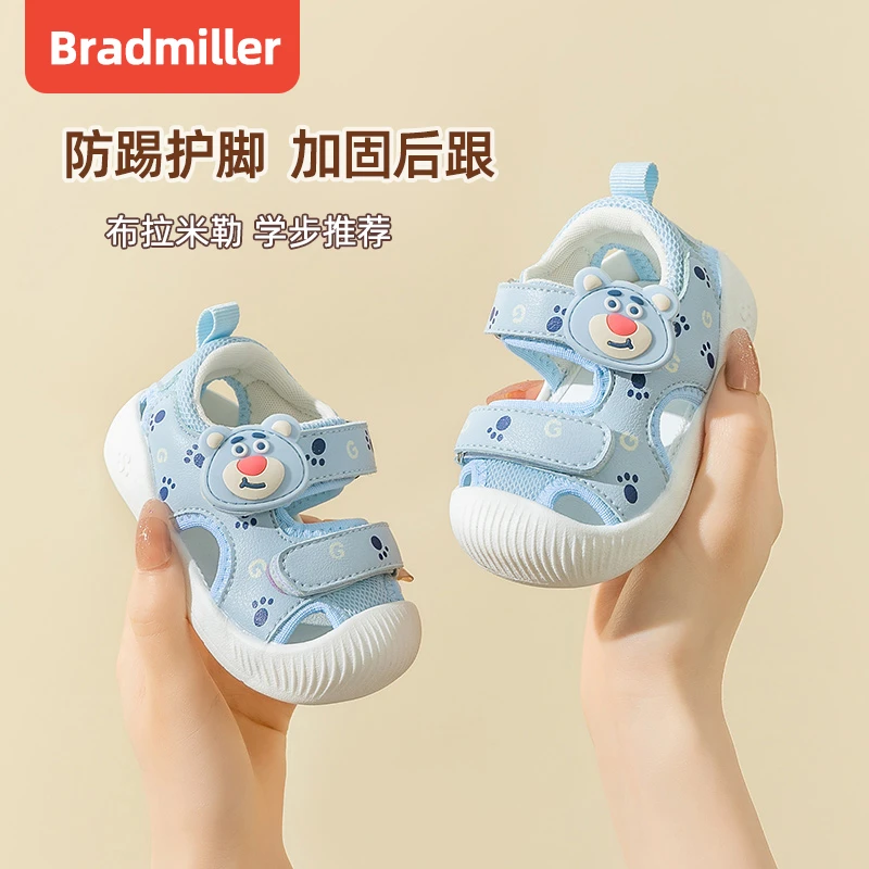 夏季新款婴儿鞋女卡通防滑宝宝鞋软底学步鞋男凉鞋儿童鞋子