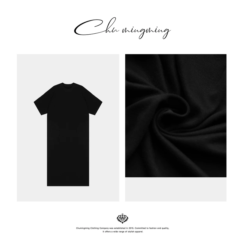 【CHU/2024SSNEW】原创设计《重生》短袖素色连衣裙 YQ46