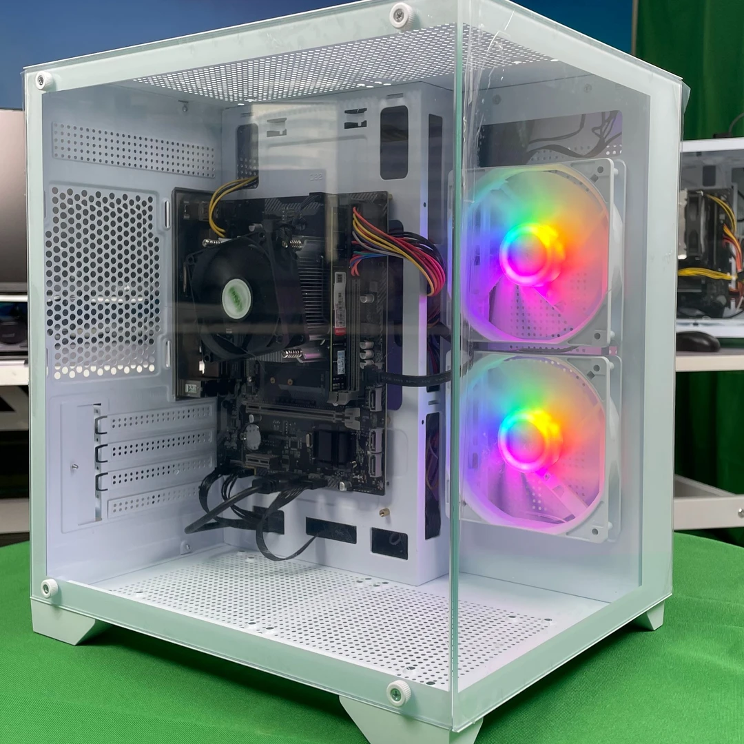 CPU I5 4570 8G内存 250G硬盘 透明机箱 组装台式主机家用办公