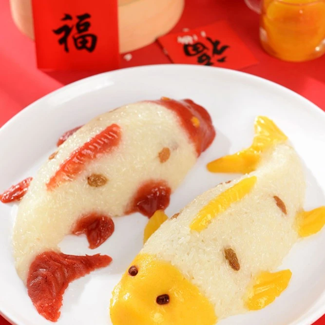 【顺风顺水】年年有鱼八宝饭糯米饭山楂黄桃豆沙甜点方便食品软糯