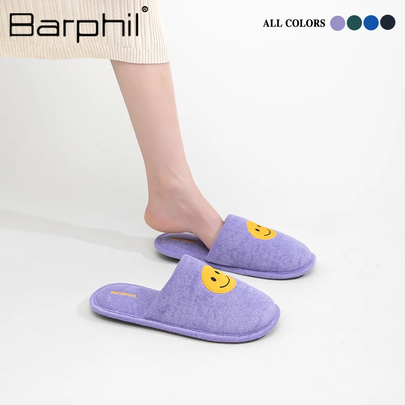 BARPHIL室内棉拖鞋2025冬季新款家居情侣款静音防滑包头居家拖鞋