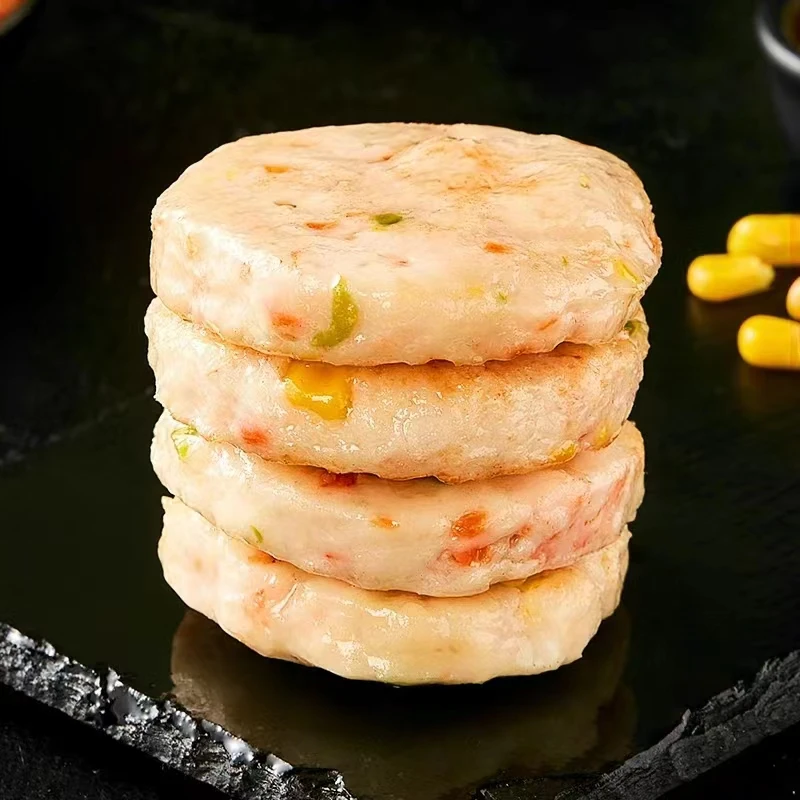 果蔬鲜虾饼儿童早餐半成品速冻空气炸锅