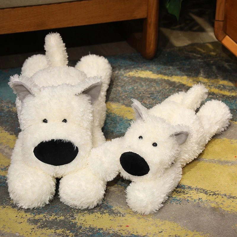 西高地趴趴小狗可爱毛绒狗狗公仔