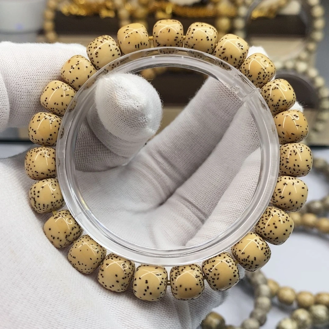 【闪购商品】星月菩提手串一物一图原生态同枝顺白双留白小细星