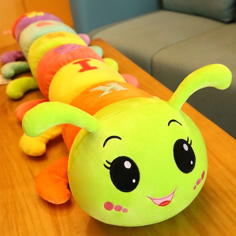 日本毛毛虫毛绒玩具睡觉夹腿抱枕玩偶长条枕布娃娃熊公仔床上女生