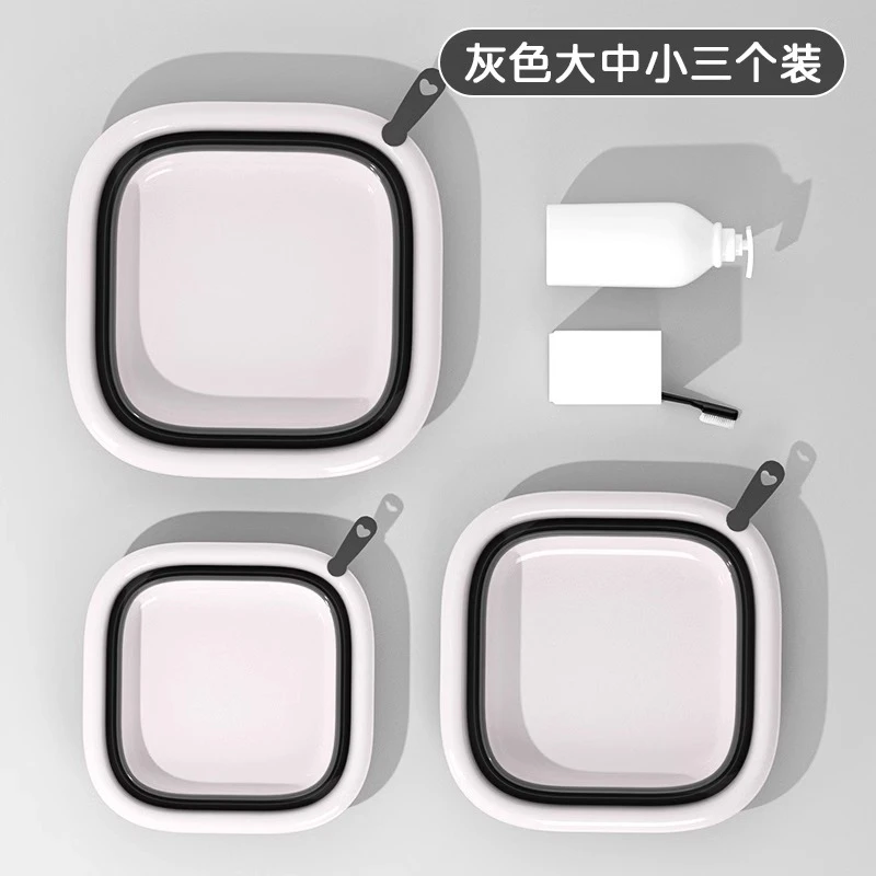 折叠盆洗脸盆家用大号便携式旅行学生宿舍洗衣盆洗脚盆塑料盆盆子