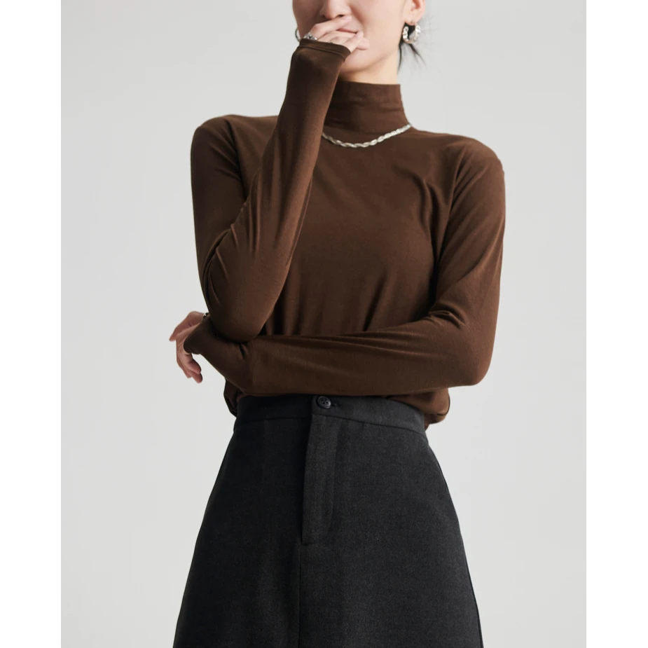 初棉【新粉必入款】皮肤衣无重力美雅碧保暖打底半高领337601013