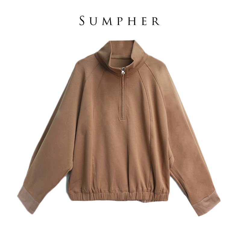 AM路卡西品牌冬折扣女装时尚百搭高端气质宽松驼色上衣-10020