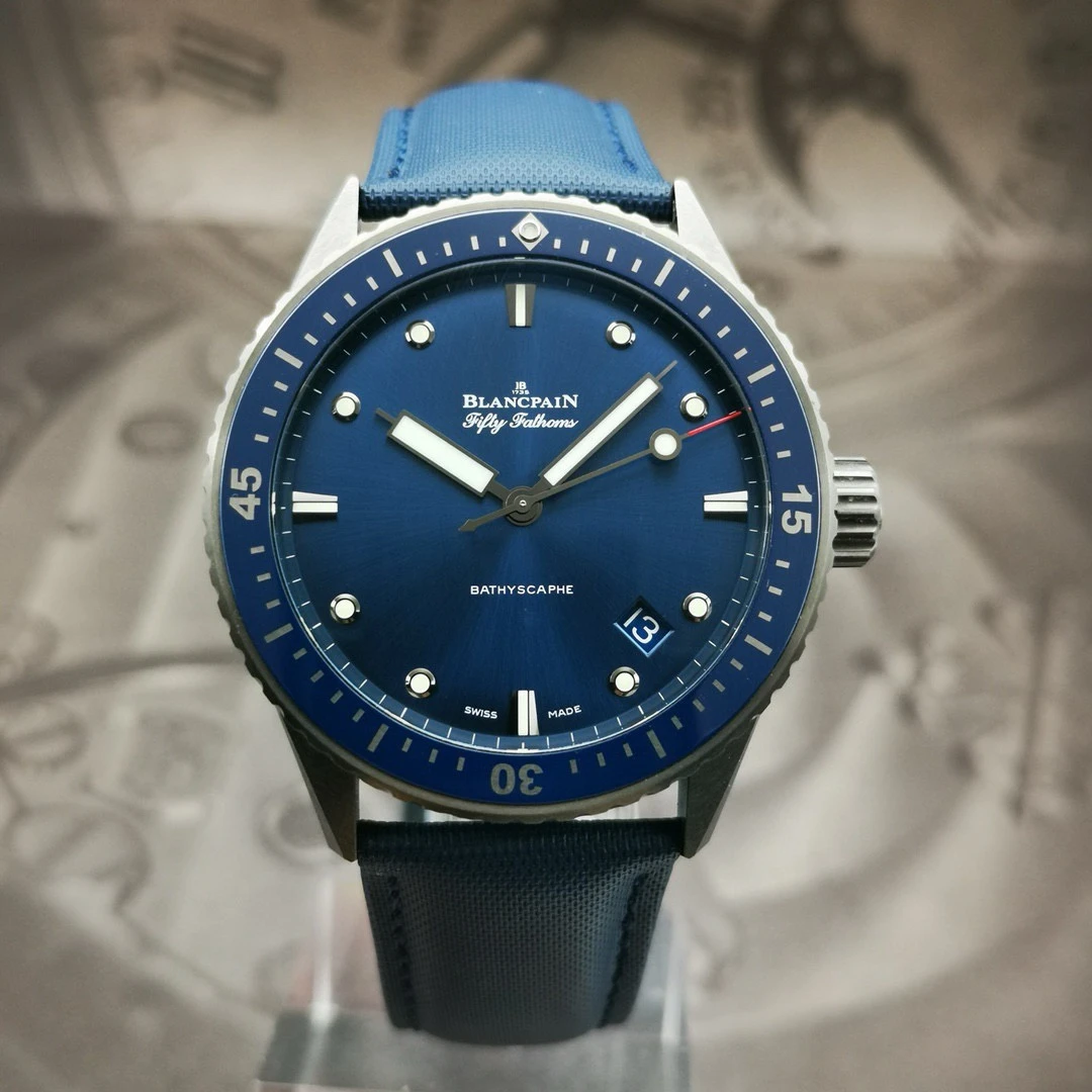 95新 宝珀 五十噚系列蓝色陶瓷/5000-0240-O52A/43mm/经典男款
