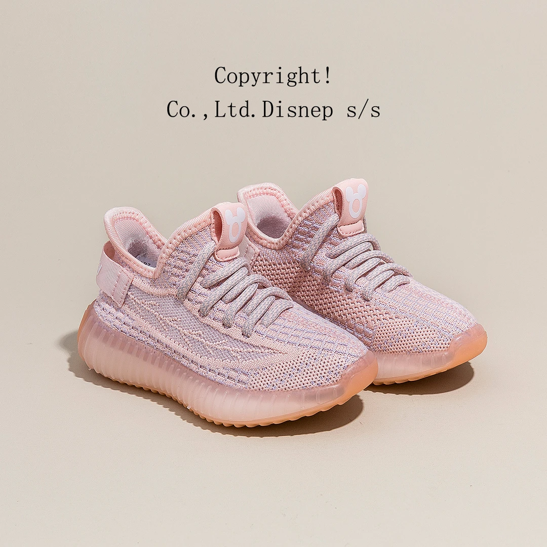 Disney/迪士尼童鞋2024春夏中大童飞织椰子鞋男童女童网面运动鞋