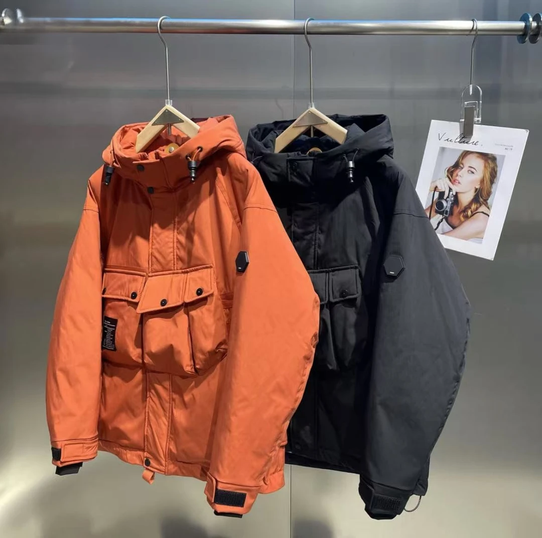 户外三防连帽冬季外套情侣款保暖防寒外套#5102