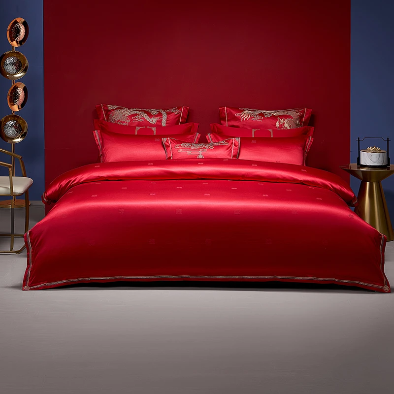 【赵健专属】罗莱  龙凤呈禧 婚庆大红结婚四件套