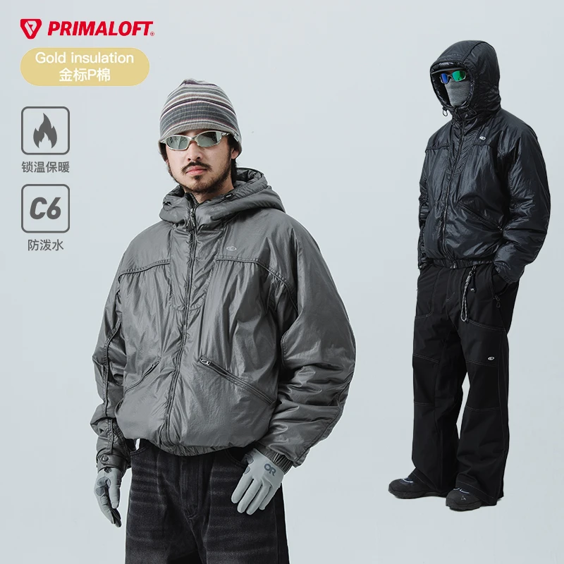 NothommeBLUE蓝岐100克金标P棉Primaloft棉衣防泼水保暖连帽棉服