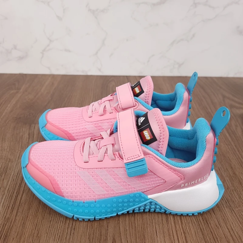 Adidas 阿迪达斯 女童缓震舒适透气乐高联名魔术贴运动鞋 GX7613