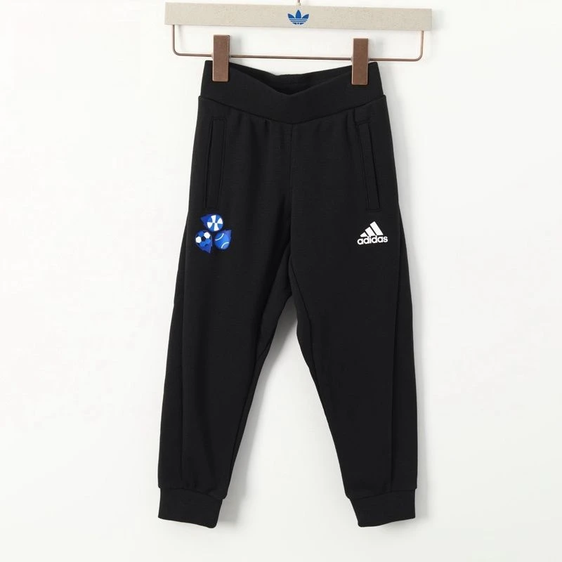 Adidas 阿迪达斯童装 男童春秋运动休闲舒适收口束脚长裤 HD9980