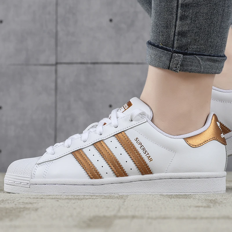 Adidas 三叶草 SUPERSTAR 男女经典贝壳头百搭休闲鞋板鞋 FX7484