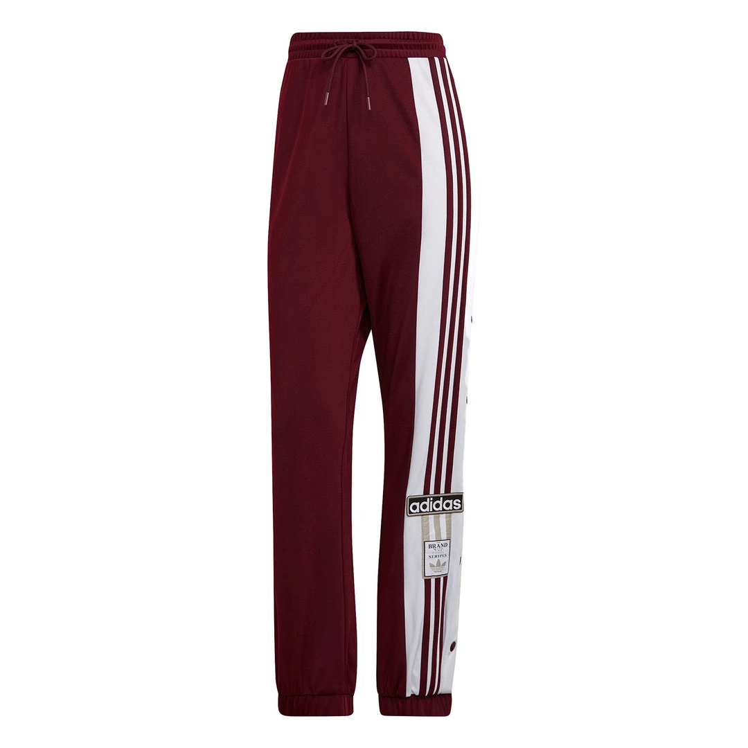 Adidas 三叶草 女子春秋时尚百搭排扣裤宽松运动休闲长裤 H61861