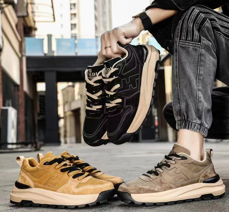 秋冬新品！男士时尚休闲百搭复古软底软面舒适透气潮鞋88316户外