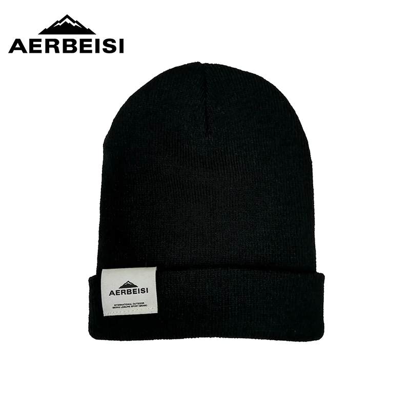 阿尔卑斯【黑白随机】户外保暖显脸小针织帽子运动时尚潮流百搭帽子