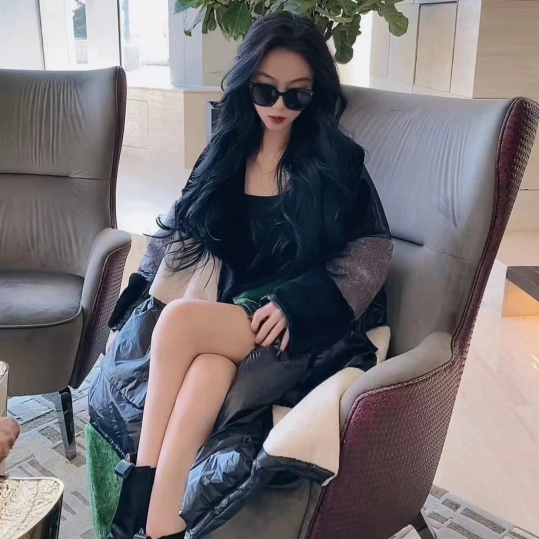 【DCP•Flagship store】22530 新款时尚冬季皮毛一体鹅绒皮草外套