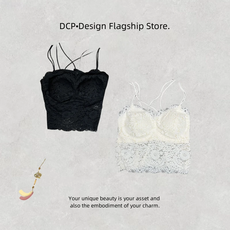 DCP•Flagship store【蕾丝吊带】8878 早春新中式中国风美背吊带