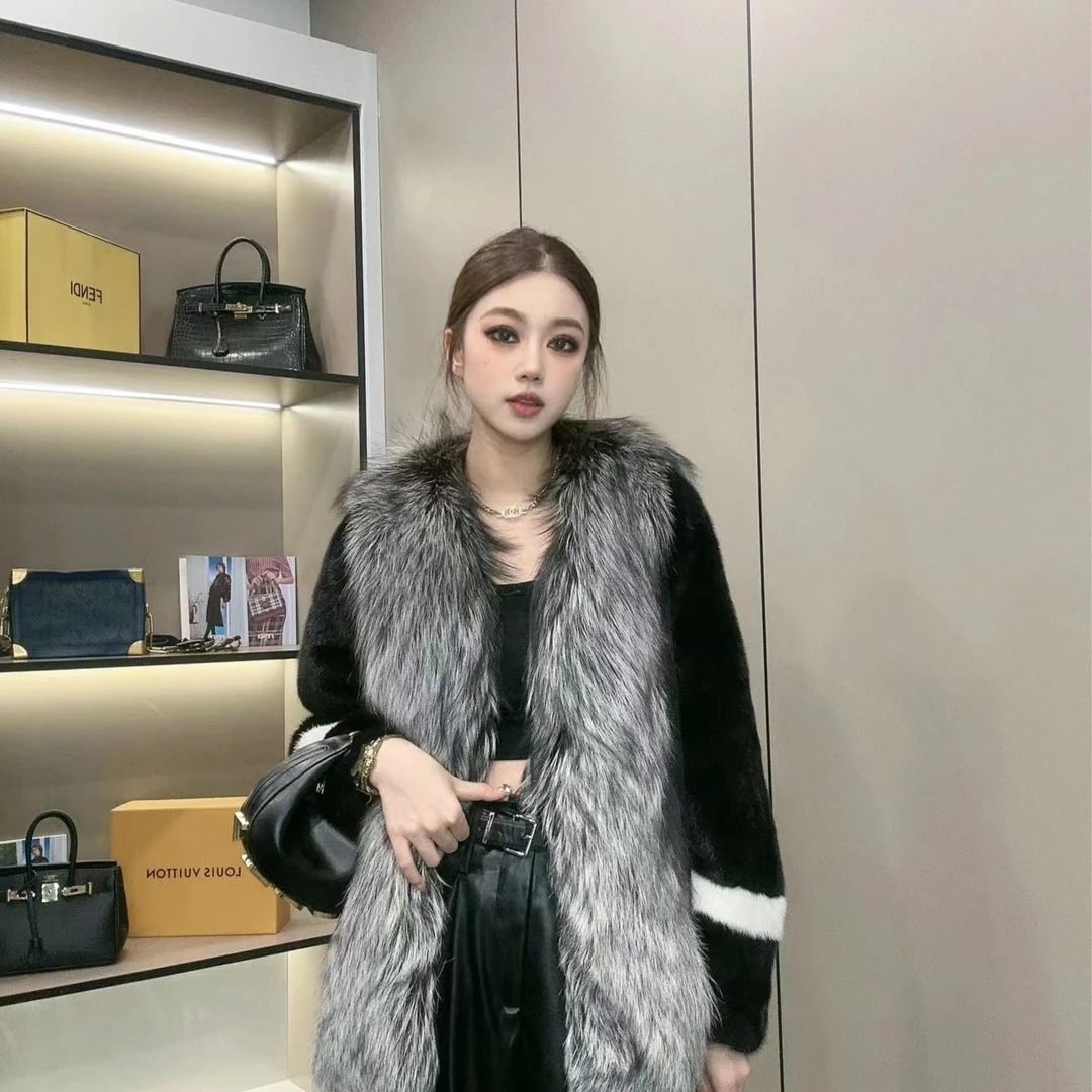 【DCP•Flagship store】83488 新款时尚轻奢气质水貂外套