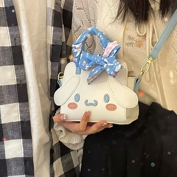 玉桂狗手工编织diy材料包手缝自制可爱玉桂兔手提斜挎包包送女友